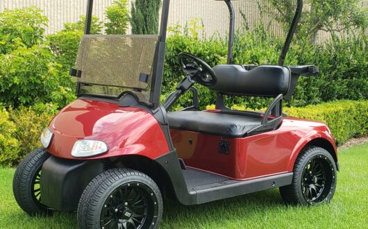 2 Passenger Inferno Red Electric Rxv Golf Cart, #A1