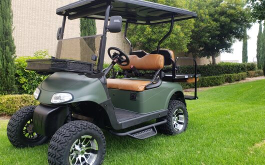 Ezgo RXV 48 Volt 4 Passenger Golf Cart- Matte Army Green, #B44