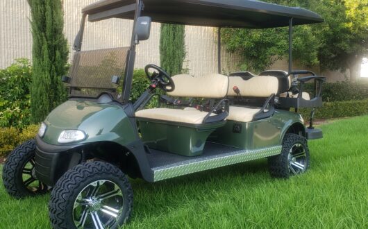 Ezgo RXV 48 Volt 6 Passenger Golf Cart- Army Green, #C21