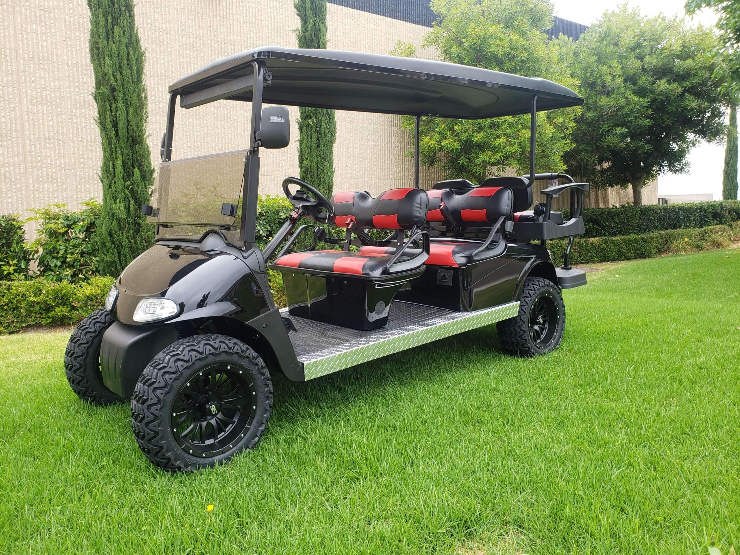 Ezgo Electric Rxv 6 Passenger Golf Cart- Black, #C13