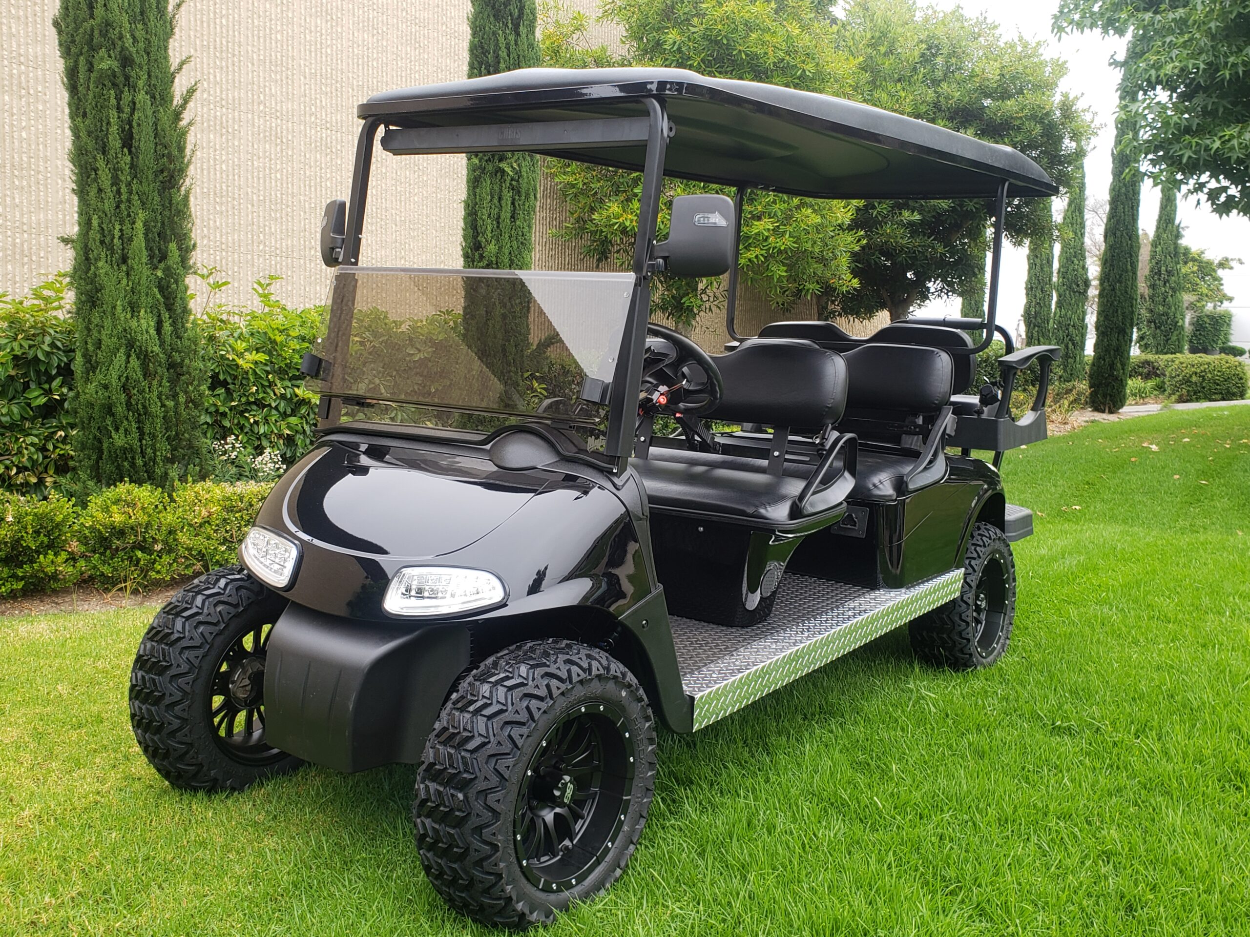 Ezgo Electric Rxv Low Profile 6 Passenger Golf Cart- Charcoal, #C20