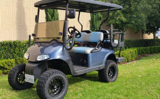 Ezgo Electric Rxv 4 Passenger Golf Cart- Steel Blue, #B29