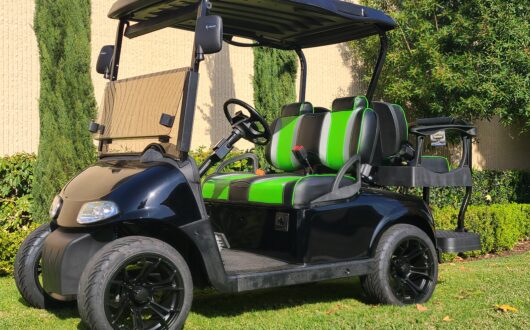 Ezgo Electric Rxv Low Profile 4 Passenger Golf Cart- Black, #B36