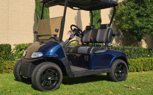 Ezgo Electric Rxv Low Profile 2 Passenger Golf Cart- Blue, #A6