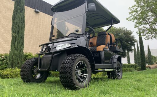 Ezgo Electric Rxv Tricked Out 4 Passenger Golf Cart -Black, #B37