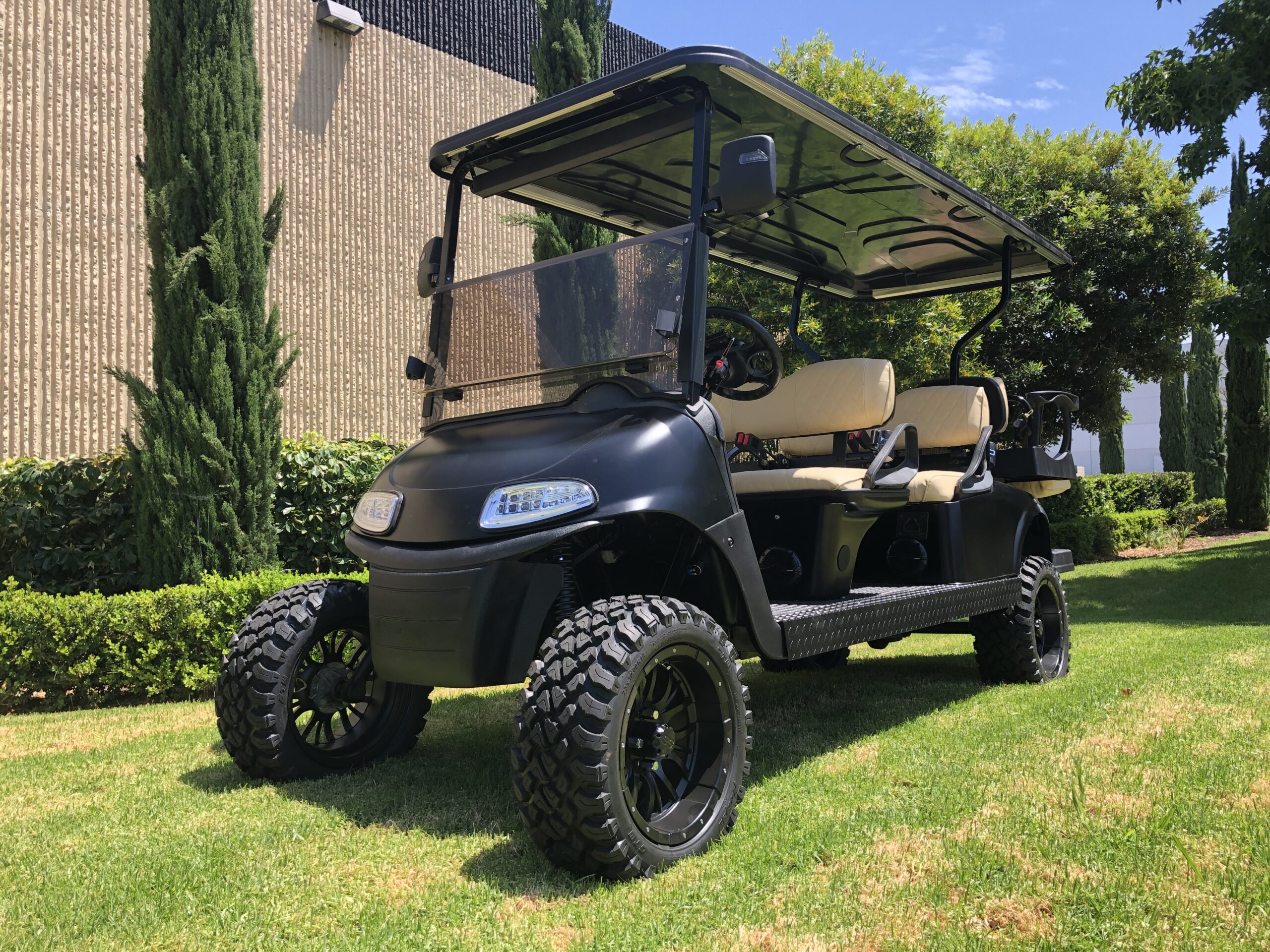 Refurbished EZGO RXV 6 Passenger Golf Cart – Matte Black #36