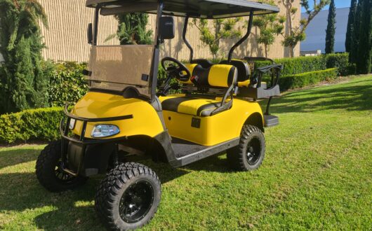 Ezgo Electric Rxv 4 Passenger Golf Cart- Yellow, #B61