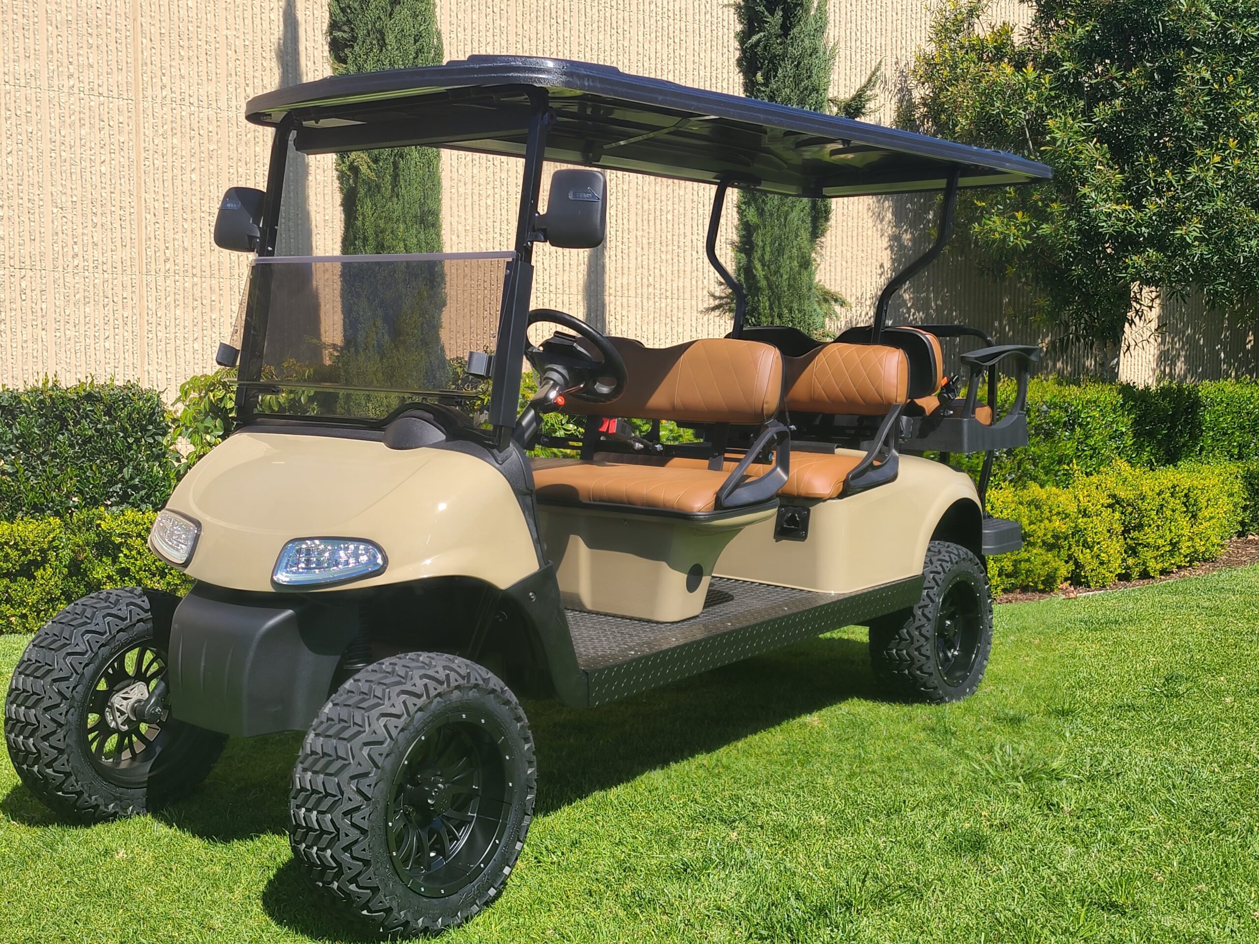 Ezgo Electric Rxv 6 Passenger Golf Cart- Quicksand, #40